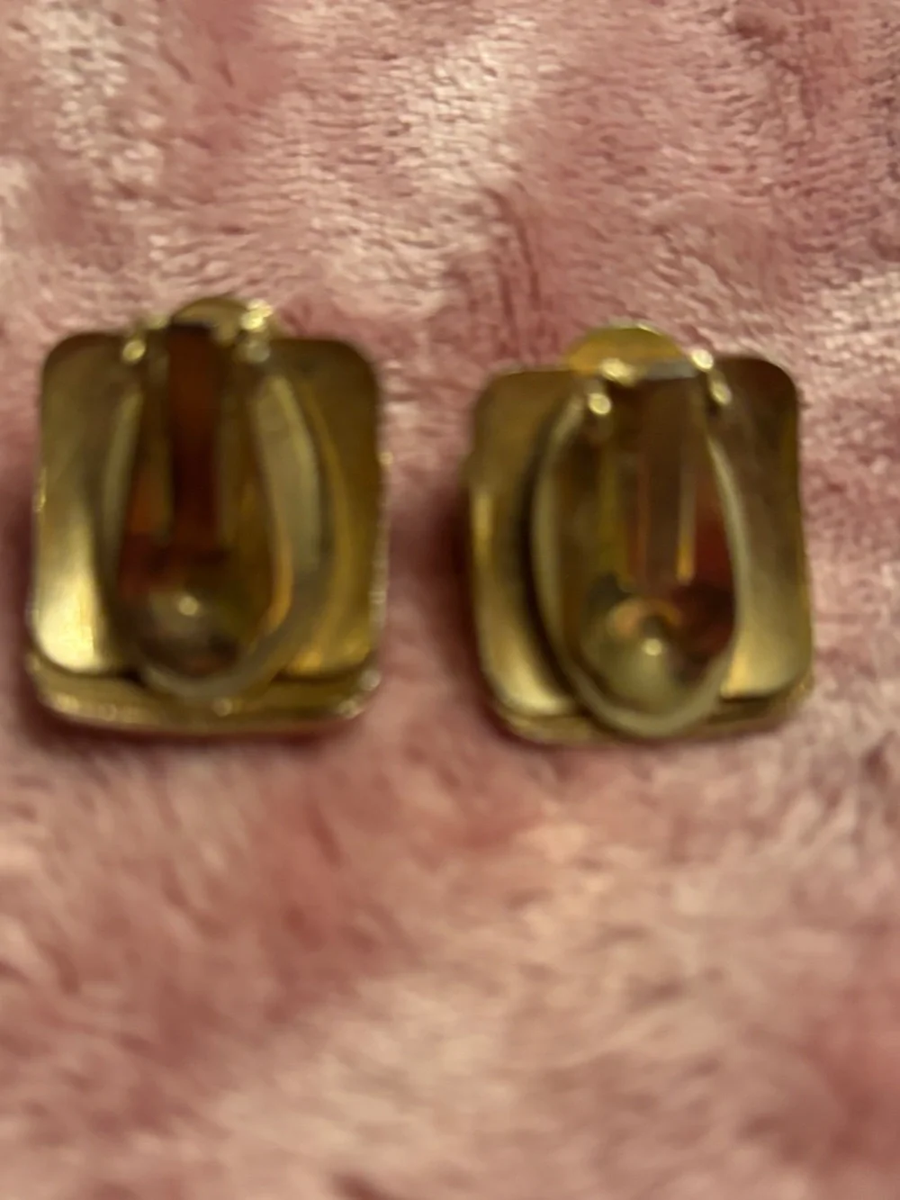 Vintage 1980s “Power Dress” Gold-Tone Dome Clip Earrings -  Women Jewelry